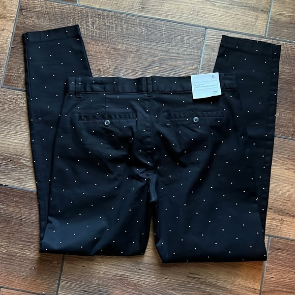 GAP Slim City Coupe Polkadot Ankle Pants Size 6 - Picture 5 of 9